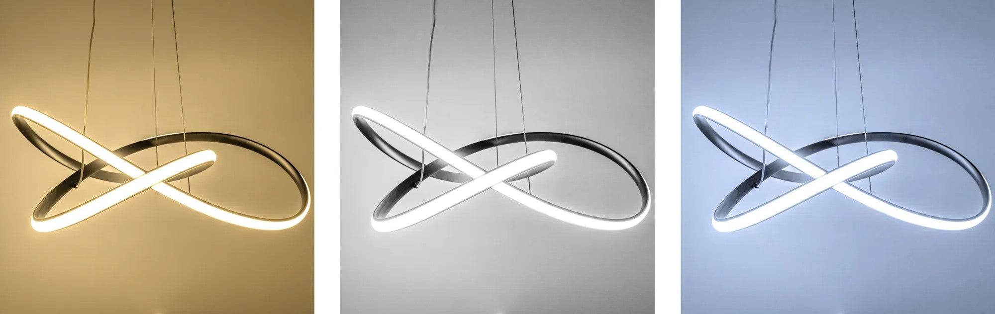 Lampa Sufitowa Wisząca Ring Nowoczesna LED + Pilot APP395-CP Czarna 6