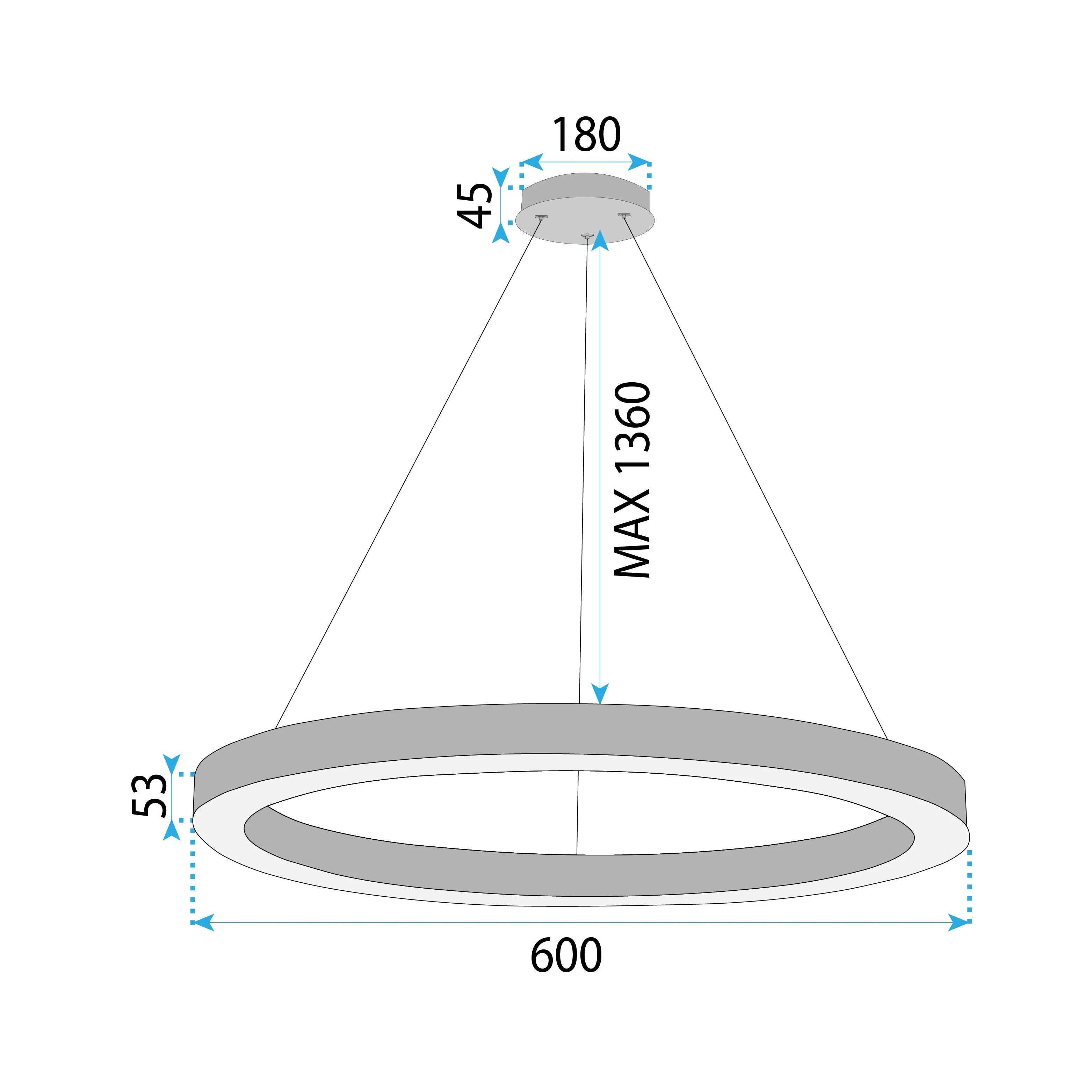 LAMPA WISZĄCA LED LHJ051-CP1 C ZŁOTA SZCZOTKOWANA 6