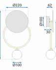 LAMPA ŚCIENNA KINKIET APP923-1W 6
