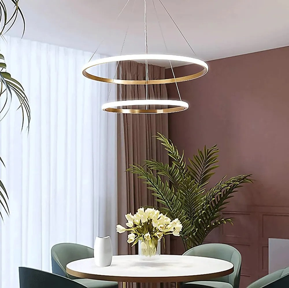 Lampa Wisząca LHJ007-CP2 Złota 6