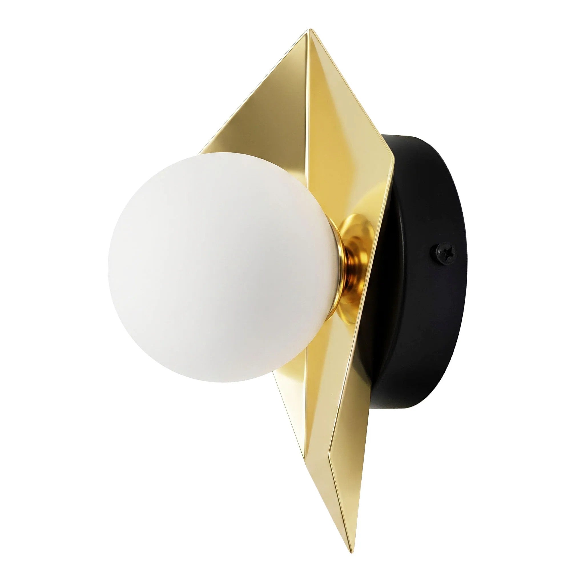 LAMPA ŚCIENNA KINKIET APP1411-W CZARNA ZŁOTA 6