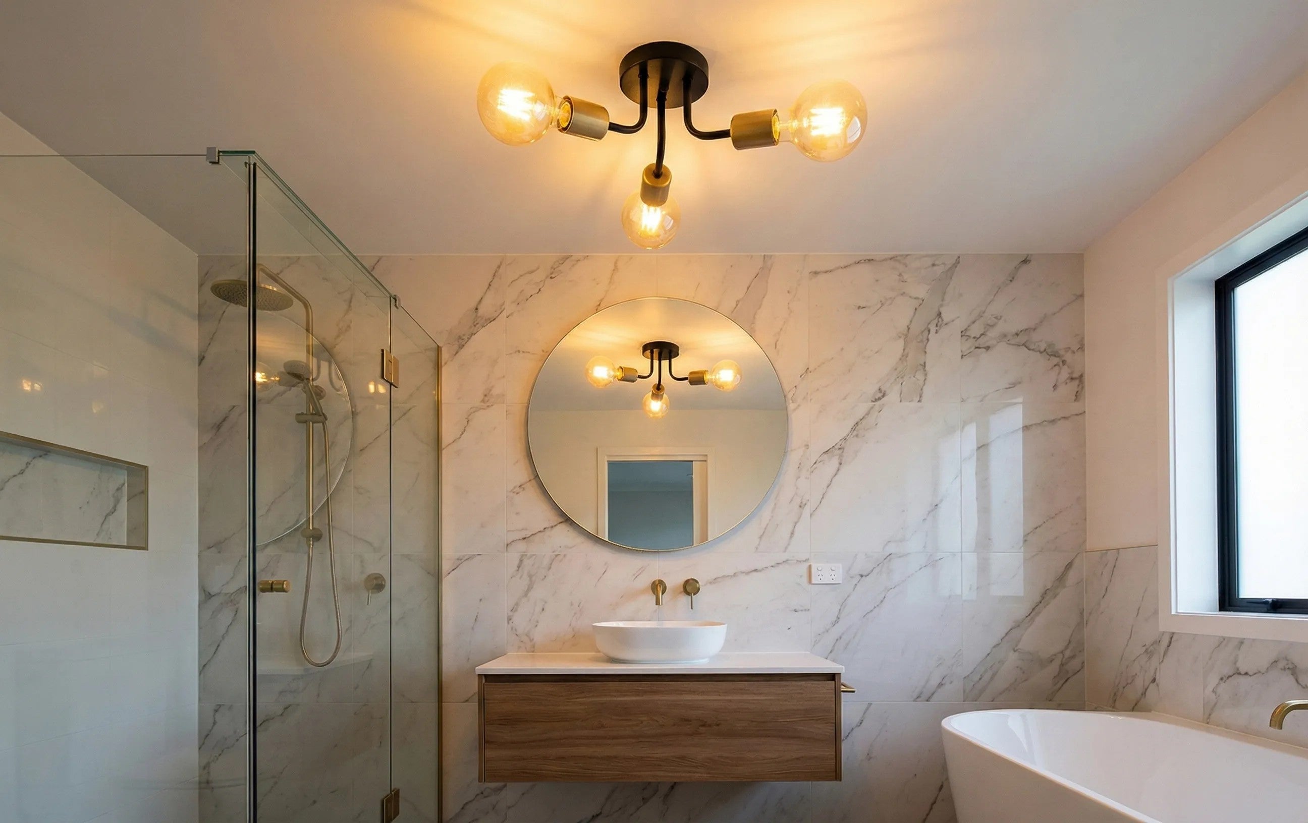 Lampa Wisząca APP1117-3C Czarno Złota 6
