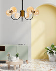 Lampa Sufitowa Wisząca Szklana APP1120-6CP Złota 6