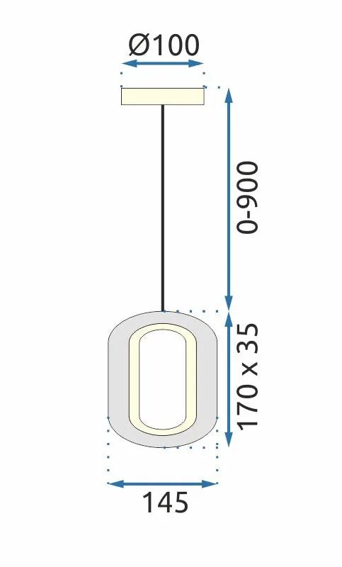 LAMPA WISZĄCA KRYSZTAŁOWA LED G114-1CP Złota 6