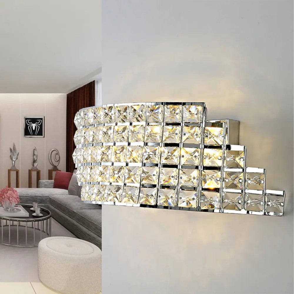 LAMPA ŚCIENNA KINKIET W STYLU GLAMOUR APP676-1W E27 6