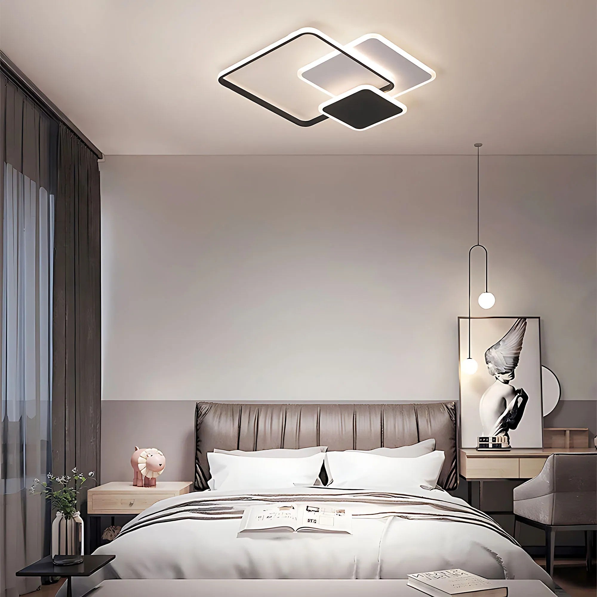 Lampa Sufitowa LHJ079-C Plafon LED CZARNA 6