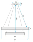 LAMPA WISZĄCA LED G045-2CP GOLD 6