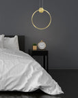 LAMPA SUFITOWA WISZĄCA LED APP1393-CP GOLD 30cm 6