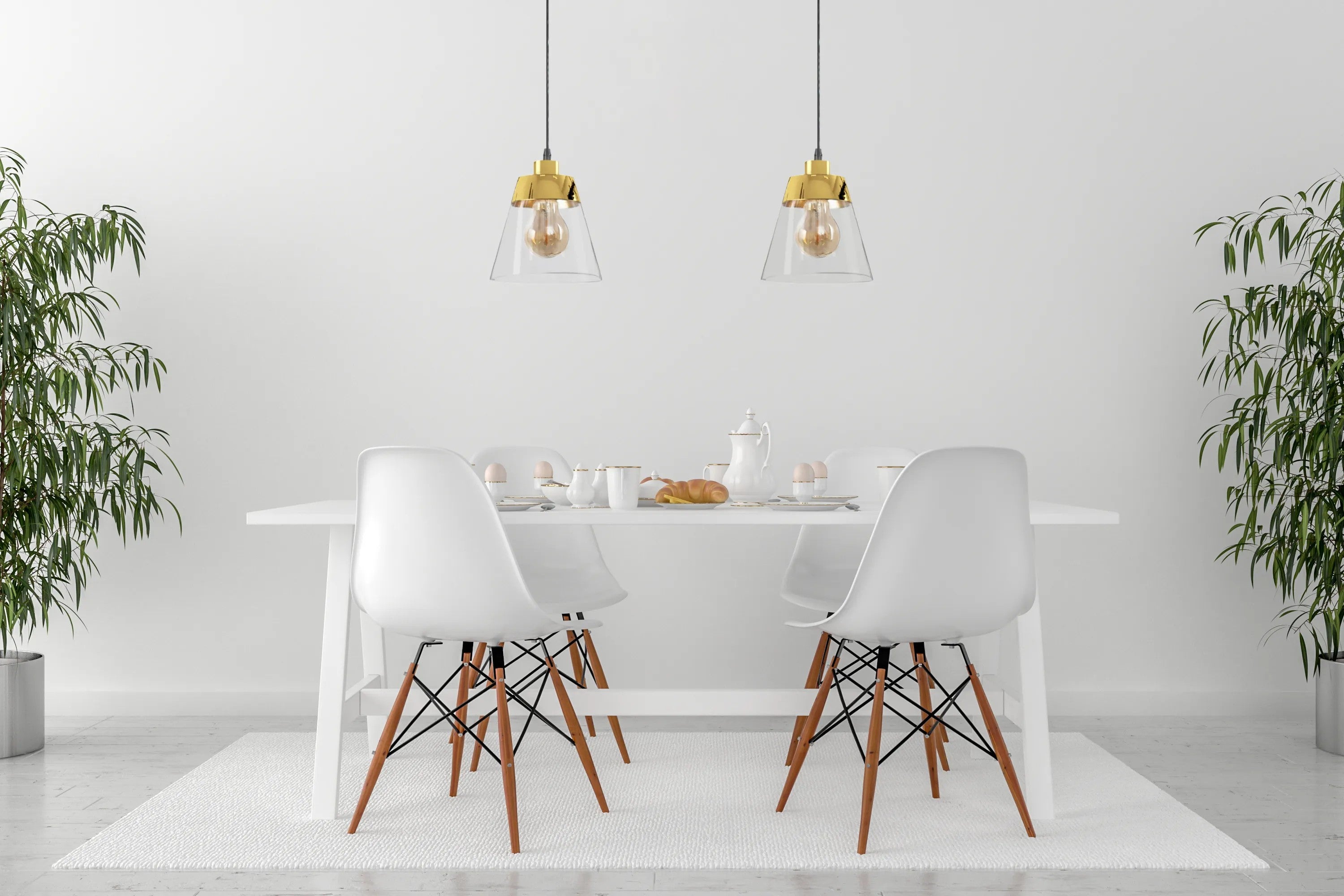 Lampa Wisząca APP895-1CP Złota 6