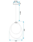 LAMPA WISZĄCA LED G021-CP Złota 6