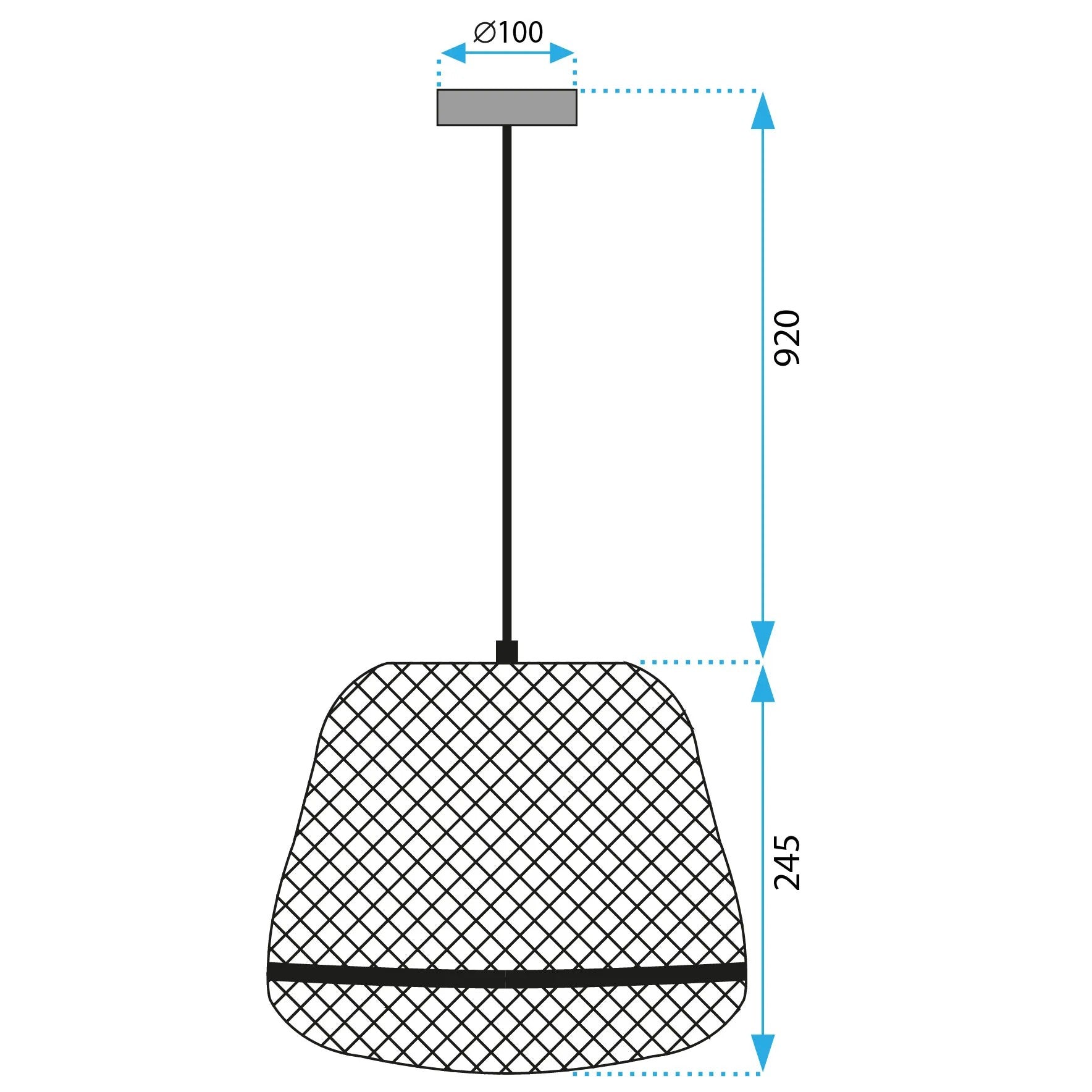Lampa Wisząca Boho APP1338-1CP 6
