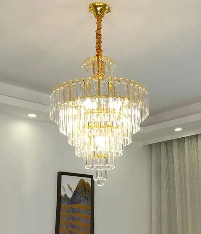 KRYSZTAŁOWA LAMPA SUFITOWA 312358 Złota 6