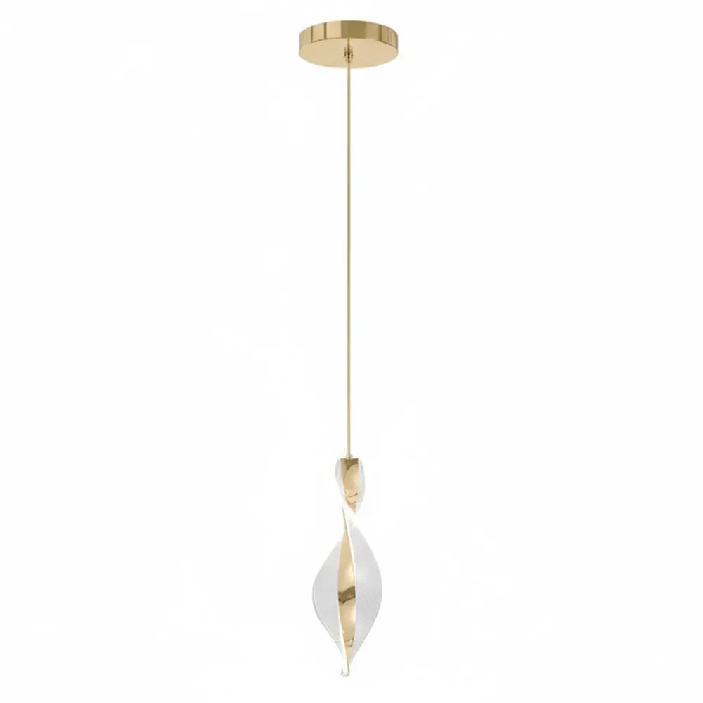 LAMPA SUFITOWA WISZĄCA LED G120-CP GOLD 6