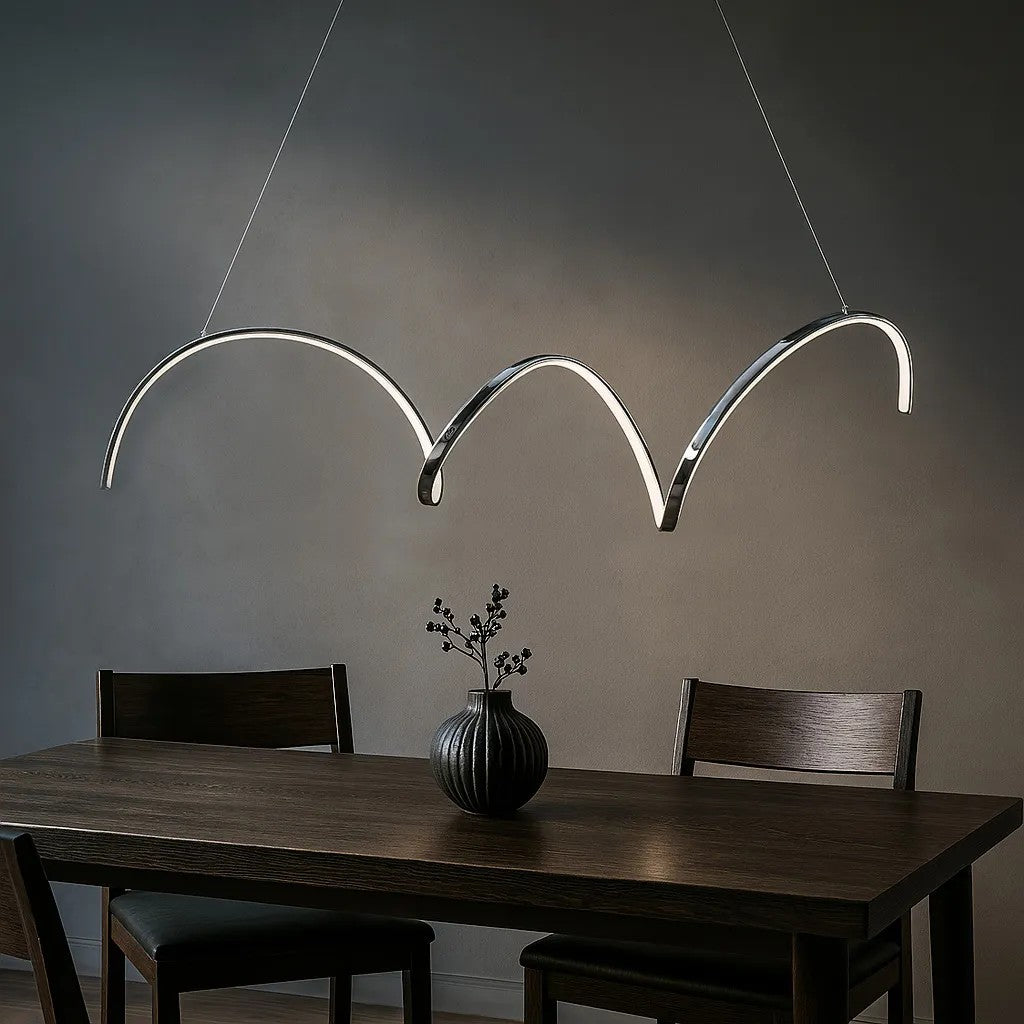 LAMPA SUFITOWA WISZĄCA LED LHJ025-CP CHROME 6