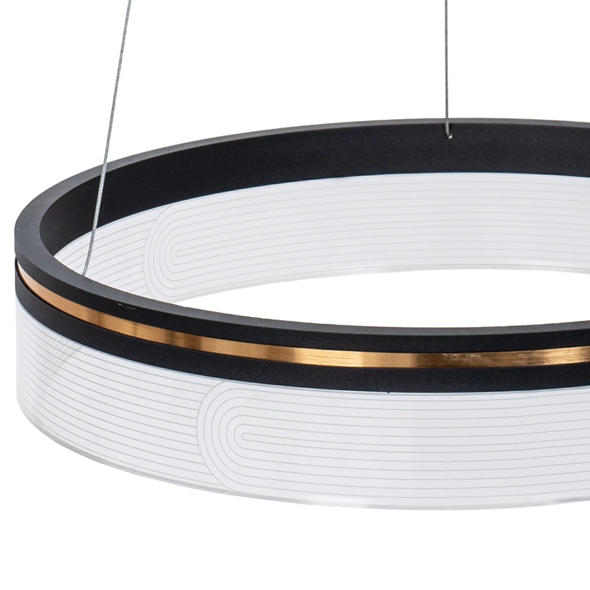 Lampa Wisząca LED APP1191-CP 40cm Czarna 6