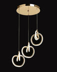 LAMPA SUFITOWA WISZĄCA LED LHJ093-3CP ZŁOTA 6