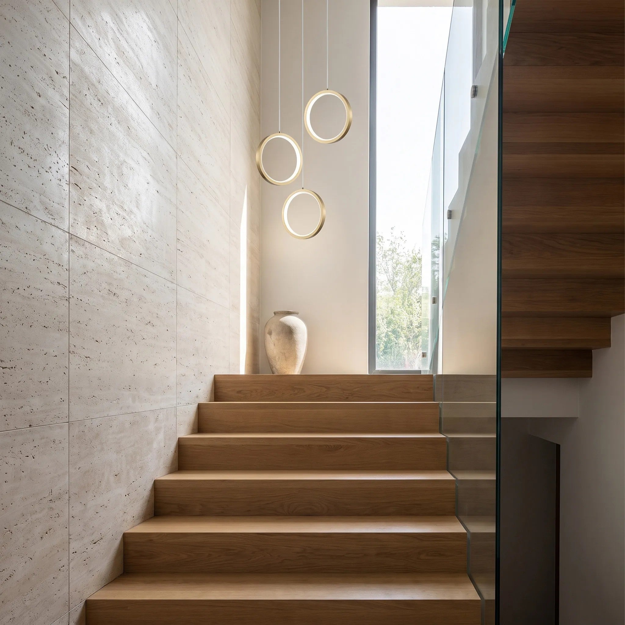 LAMPA WISZĄCA LED G112-CP Złota 6