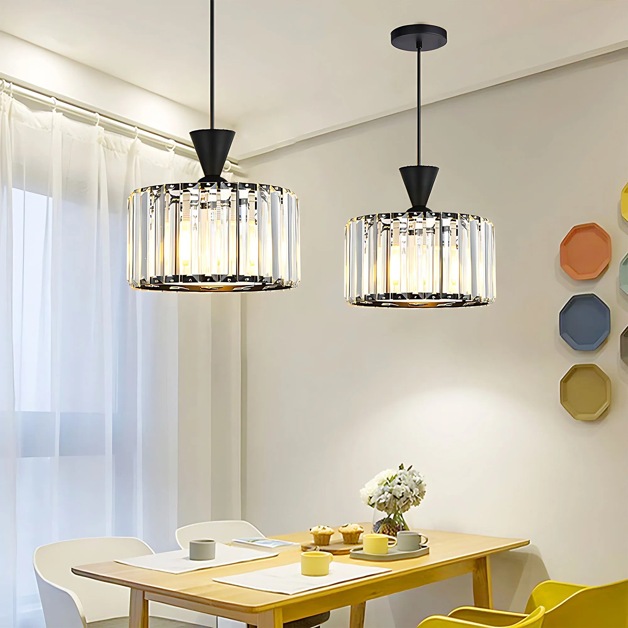 Lampa Wisząca EBT027-1CP Czarna 6