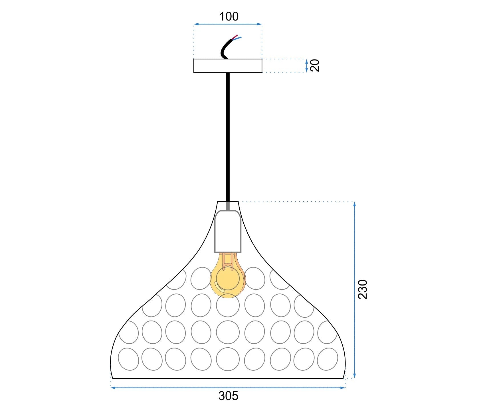 Lampa Sufitowa Lustrzana APP272-1CP SREBRNA 6