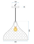 Lampa Sufitowa Lustrzana APP272-1CP SREBRNA 6