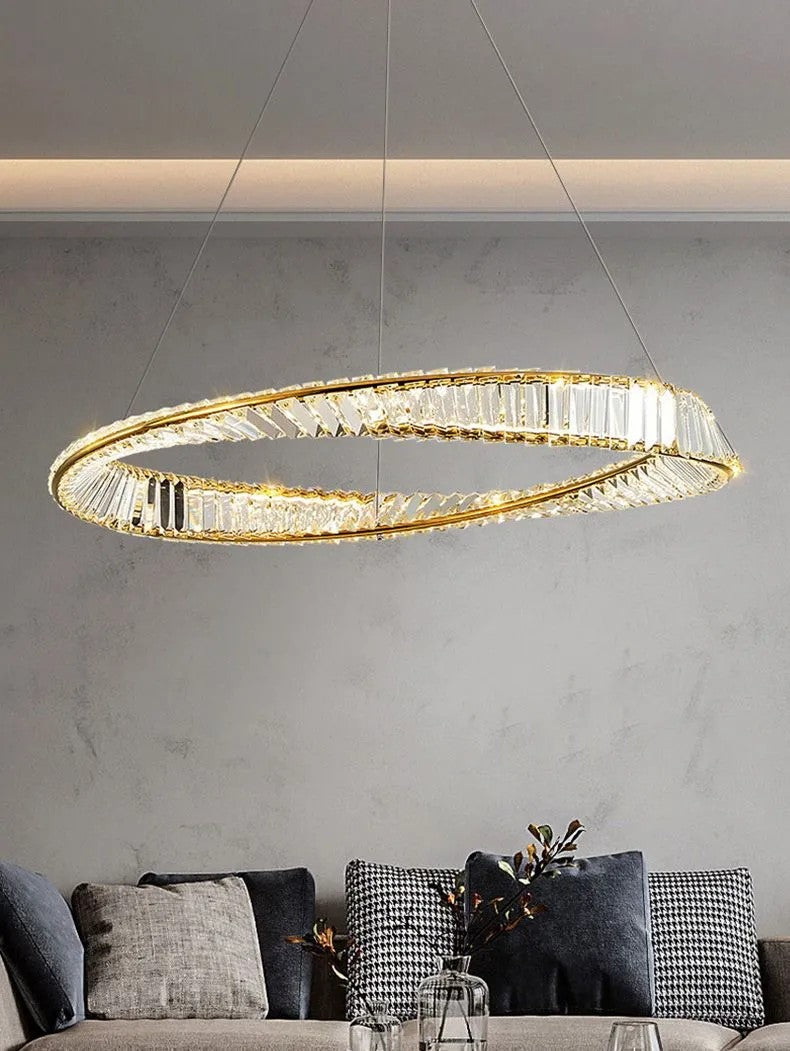 KRYSZTAŁOWA LAMPA SUFITOWA LED APP1202-CP 6
