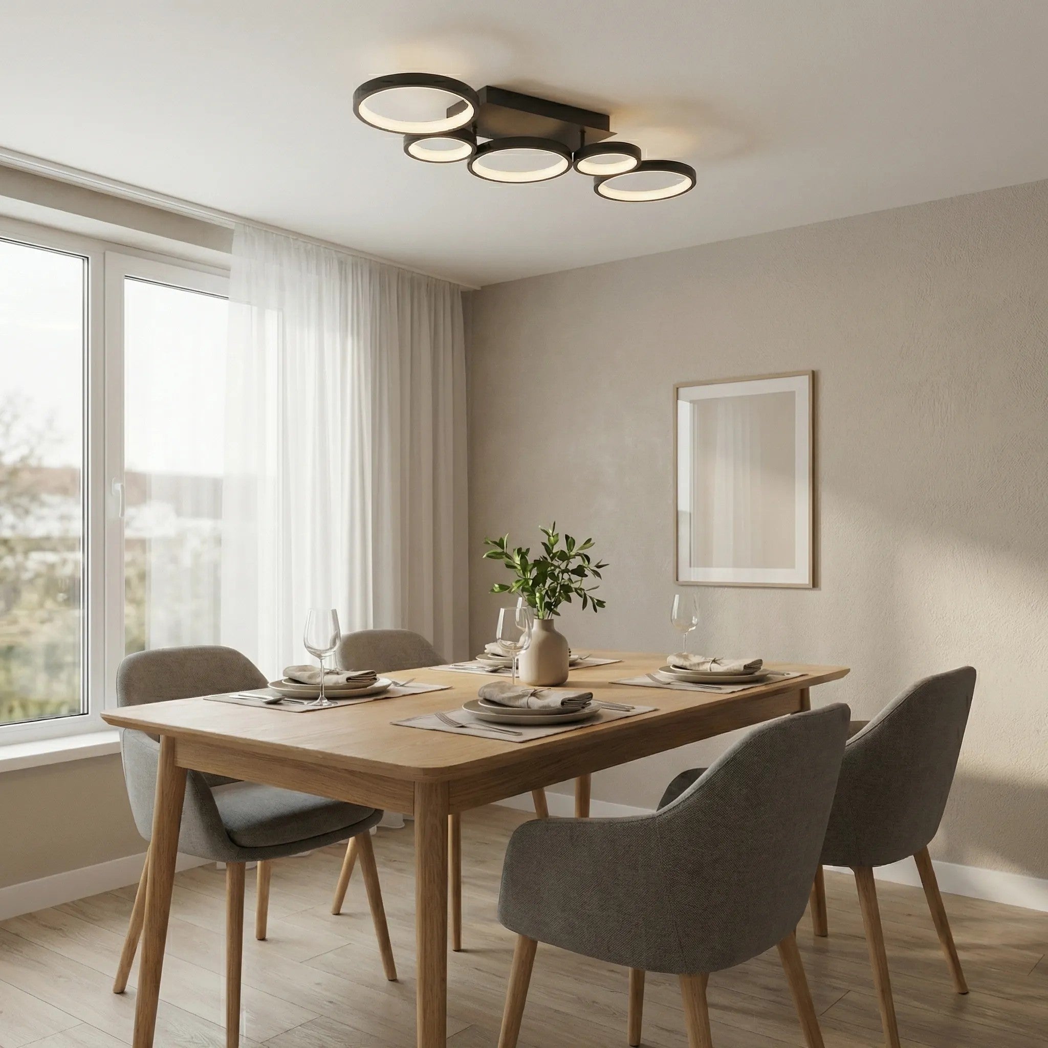 Lampa Sufitowa LED APP1913-C Czarna 6