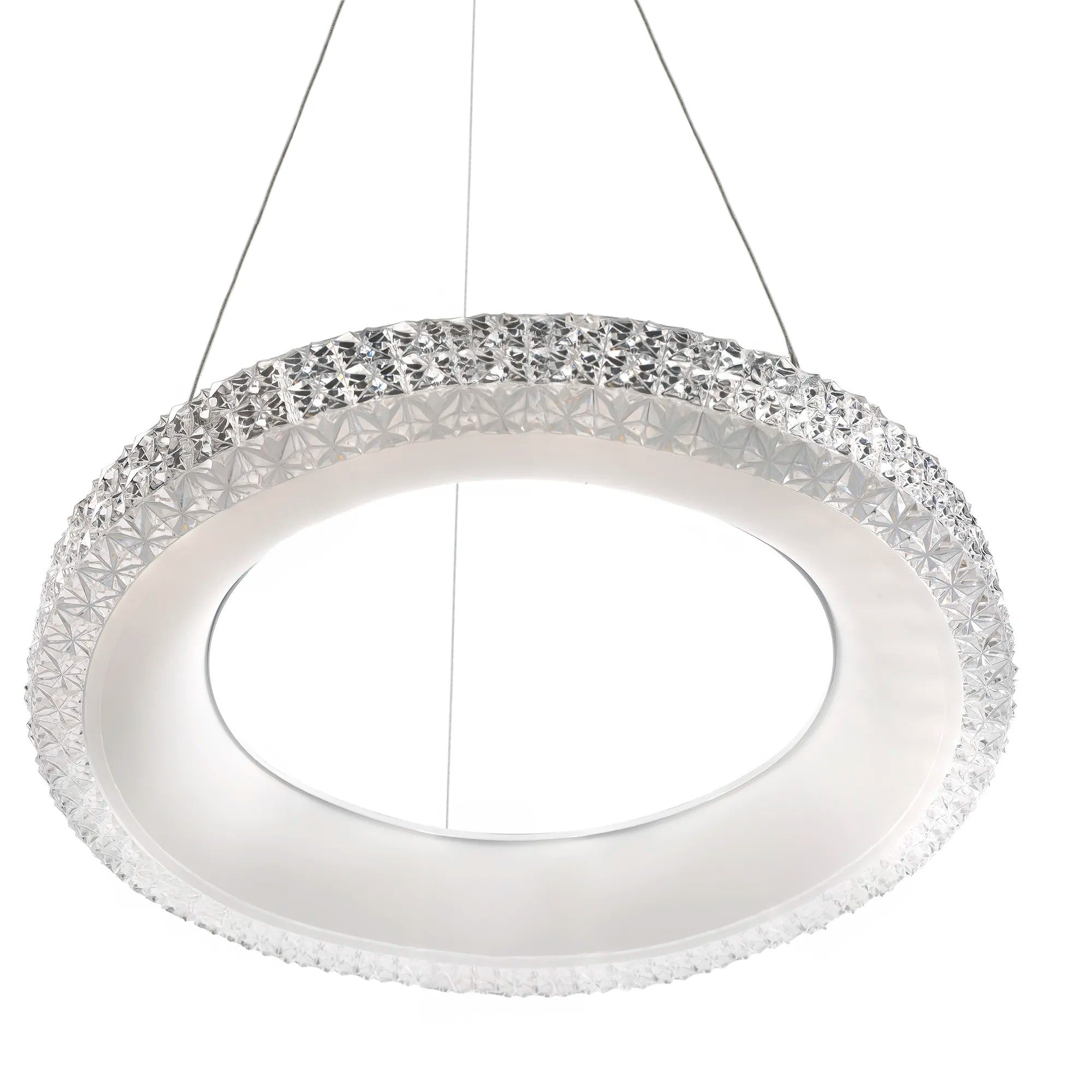 LAMPA WISZĄCA LED MS002-CP Różowe Złoto 60cm 6