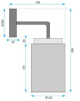Kinkiet APP1814-1W Frosted Grey 6