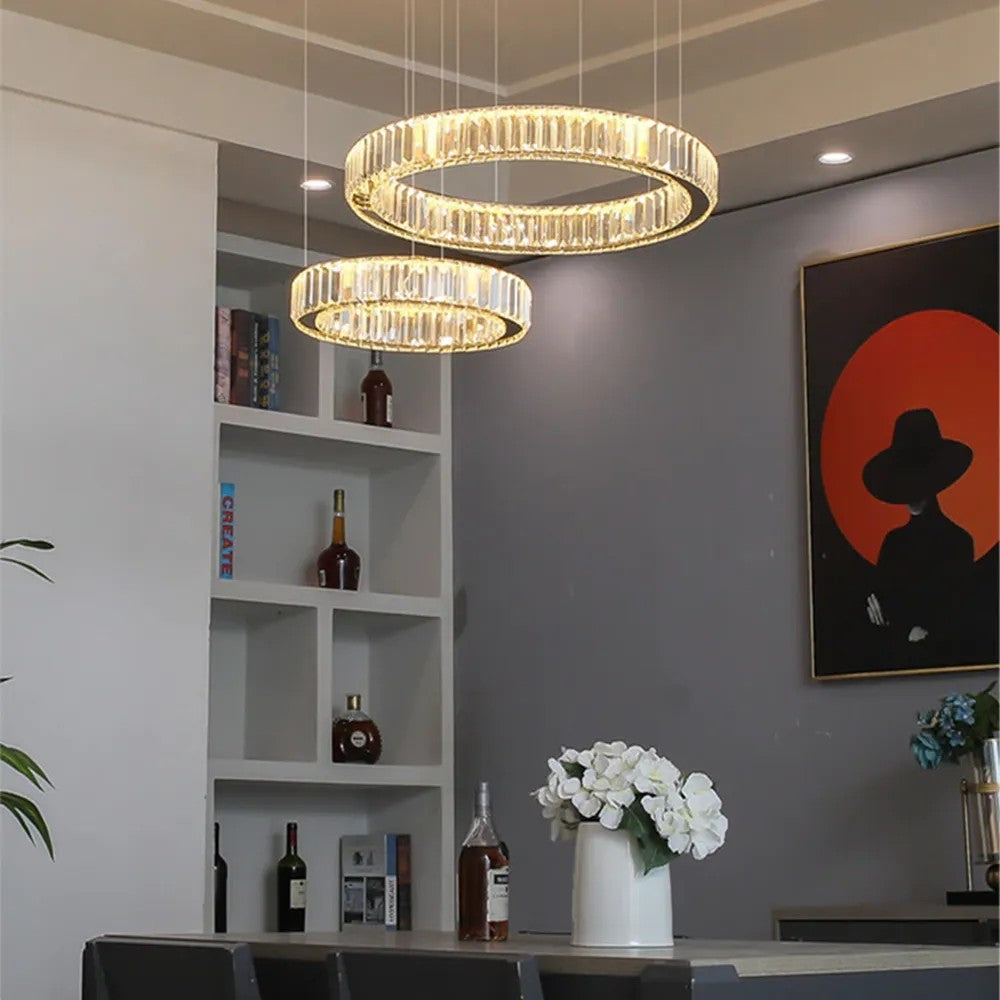 Kryształowa Lampa Sufitowa LED APP982-CP 6