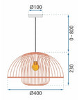 LAMPA SUFITOWA WISZĄCA BOHO NATURAL APP887-1CP 6