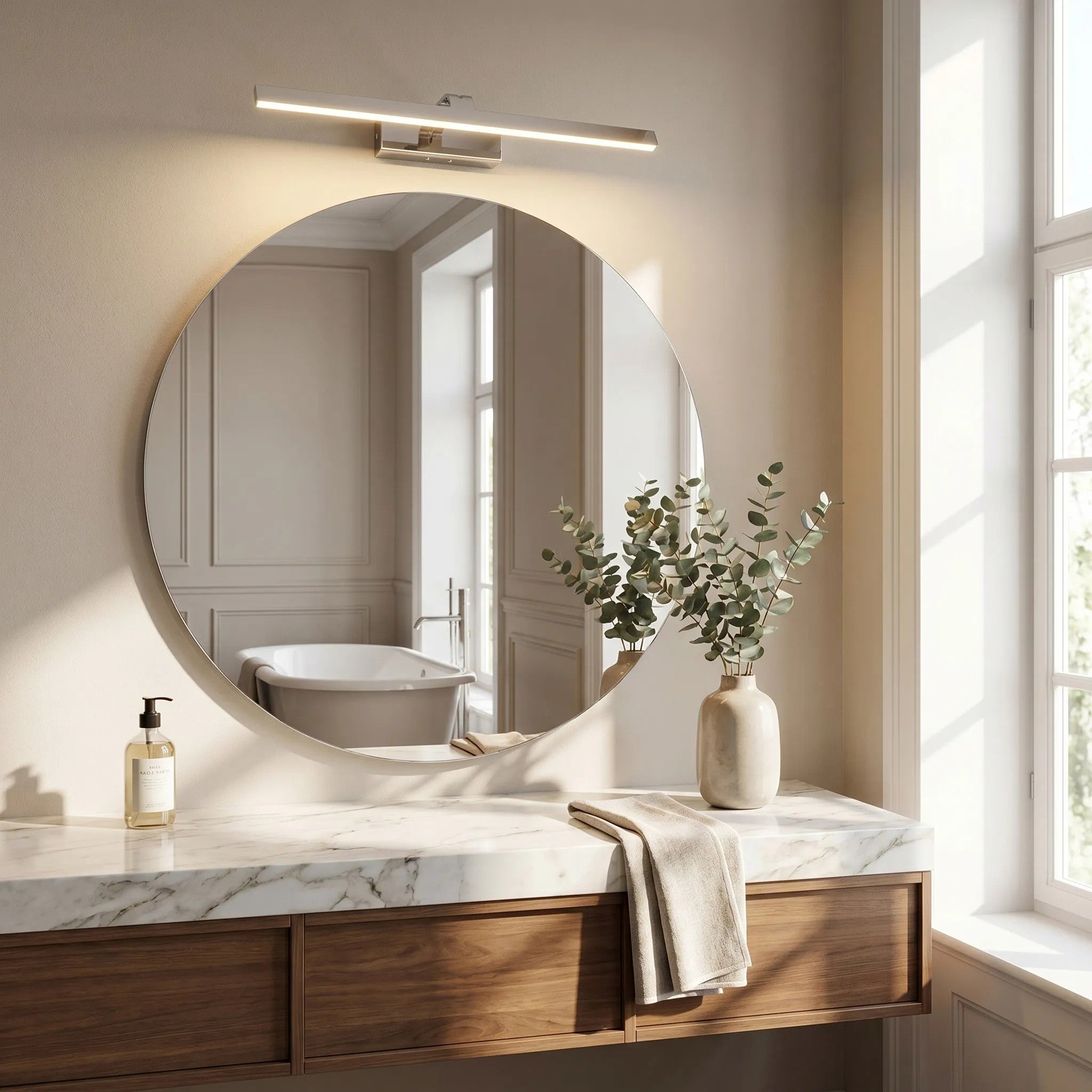Kinkiet Łazienkowy LED SWE002-1W 58cm Chrom 6