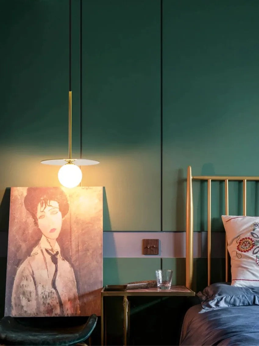 Lampa Wisząca Klosz 10cm APP939-1CP Złota 6