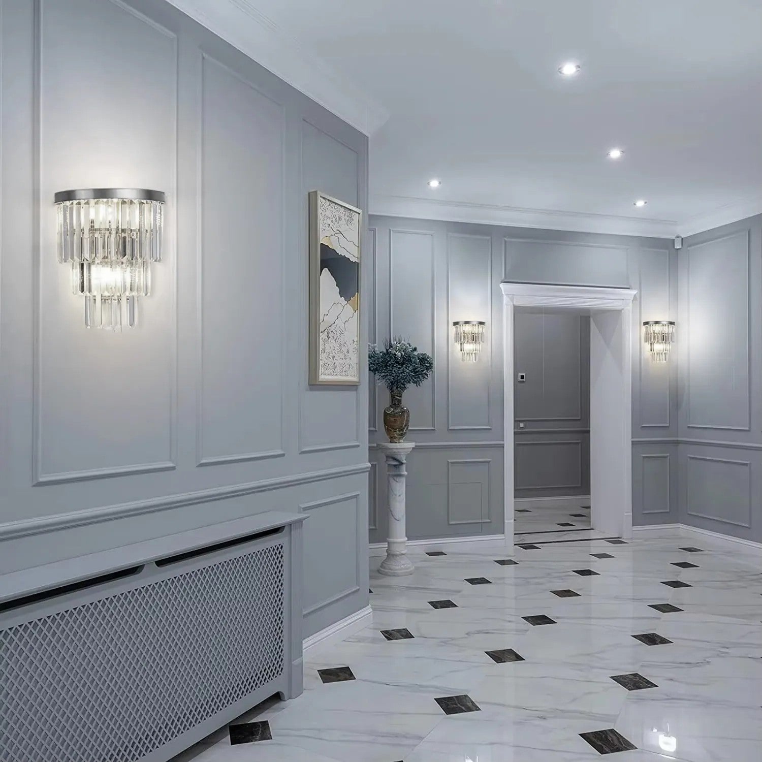 Lampa Kryształowa Kinkiet APP1536-1W Chrom 6