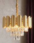 Lampa Wisząca Z Kryształami SWE099-CP 40cm Złota 6