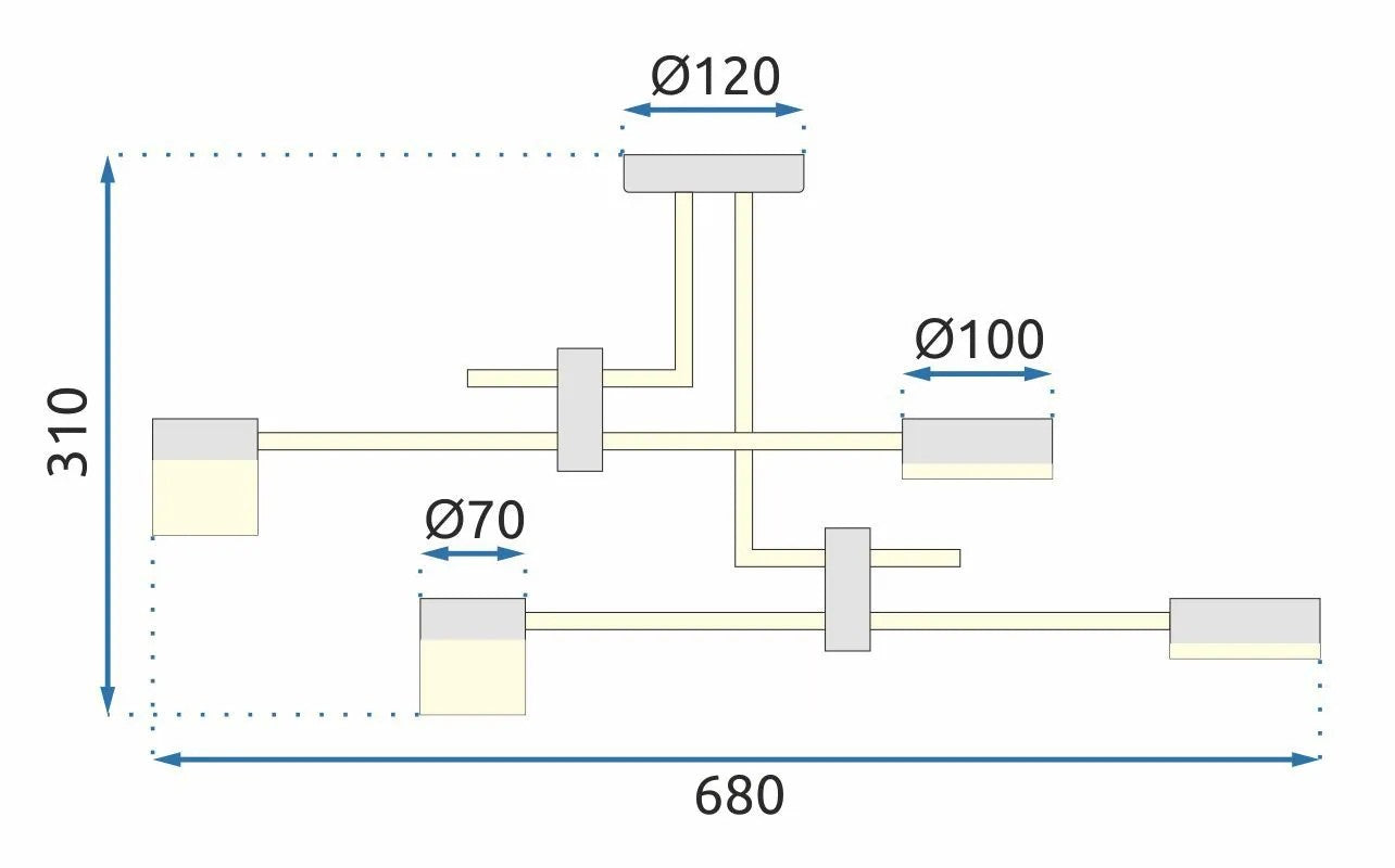Lampa Wisząca Led APP1001-4C 6