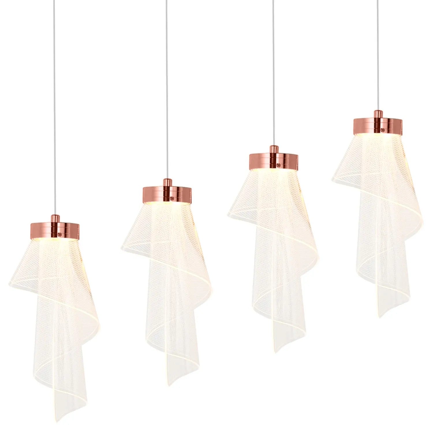 Lampa Sufitowa APP1765-1CP Różowe Złoto 6
