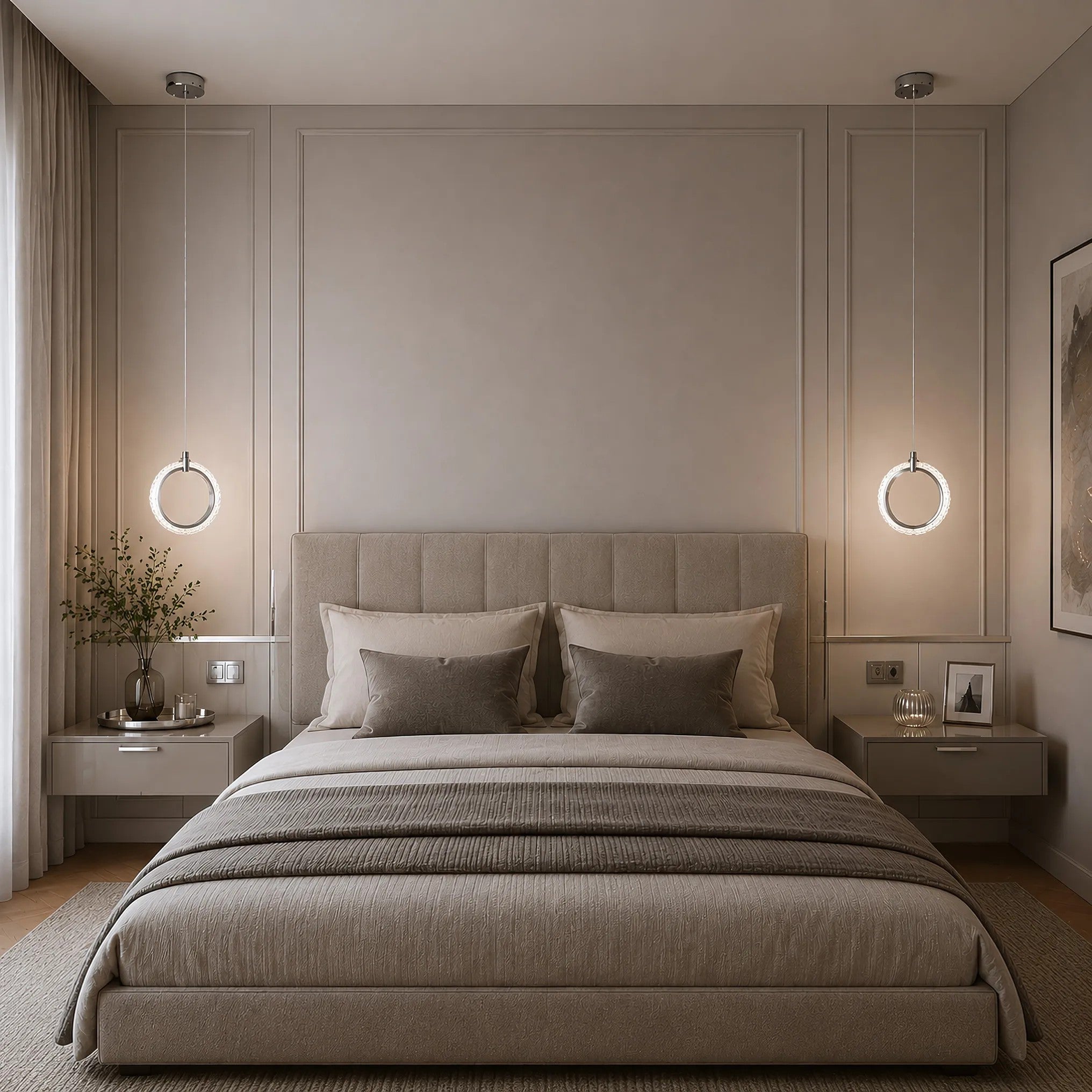 Lampa Sufitowa Wisząca LED LHJ126-W Chrom 6