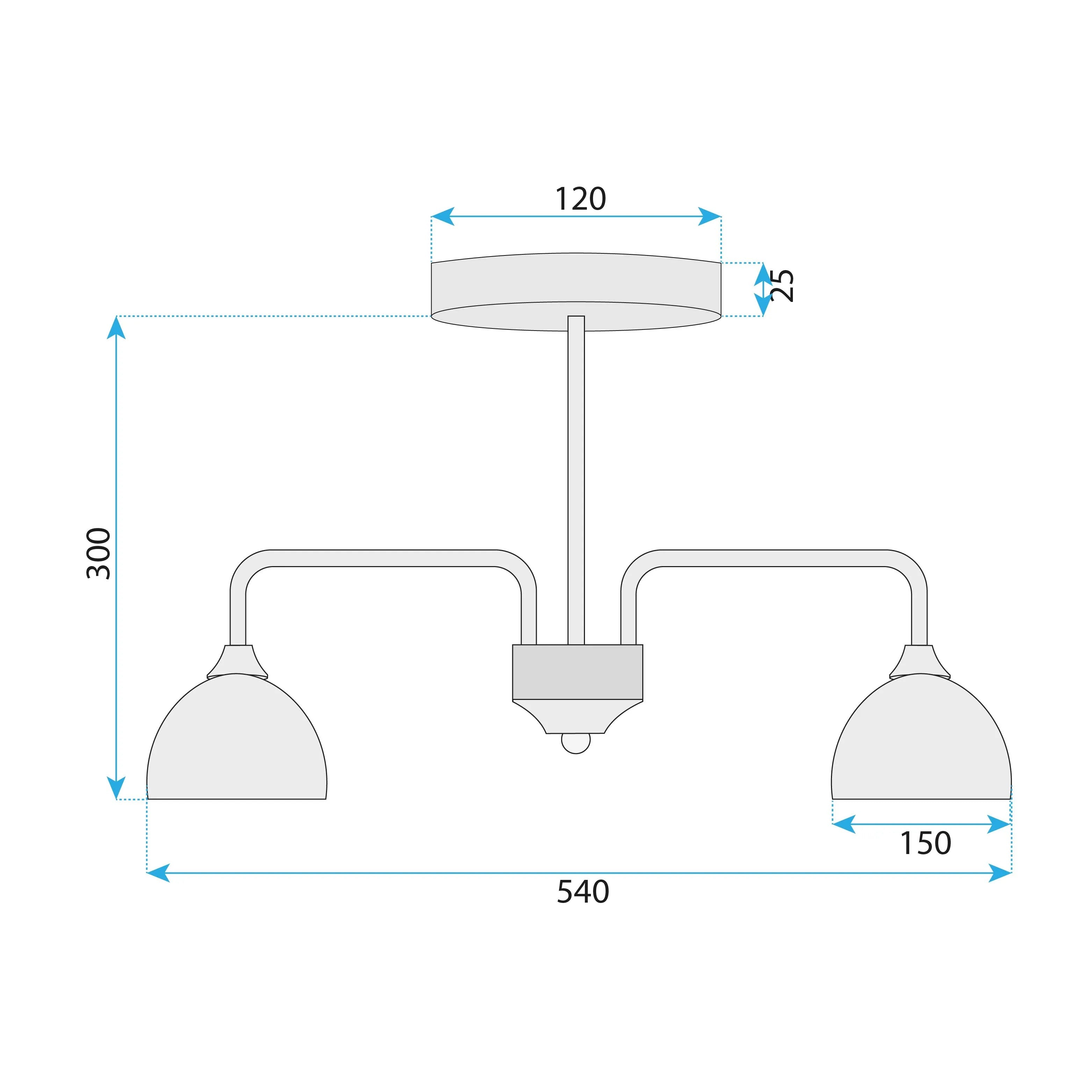LAMPA SUFITOWA WISZĄCA G084-3C BLACK GREY 6