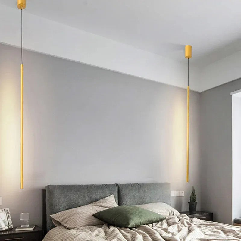 LAMPA SUFITOWA WISZĄCA LED APP1414-C GOLD 100cm 6