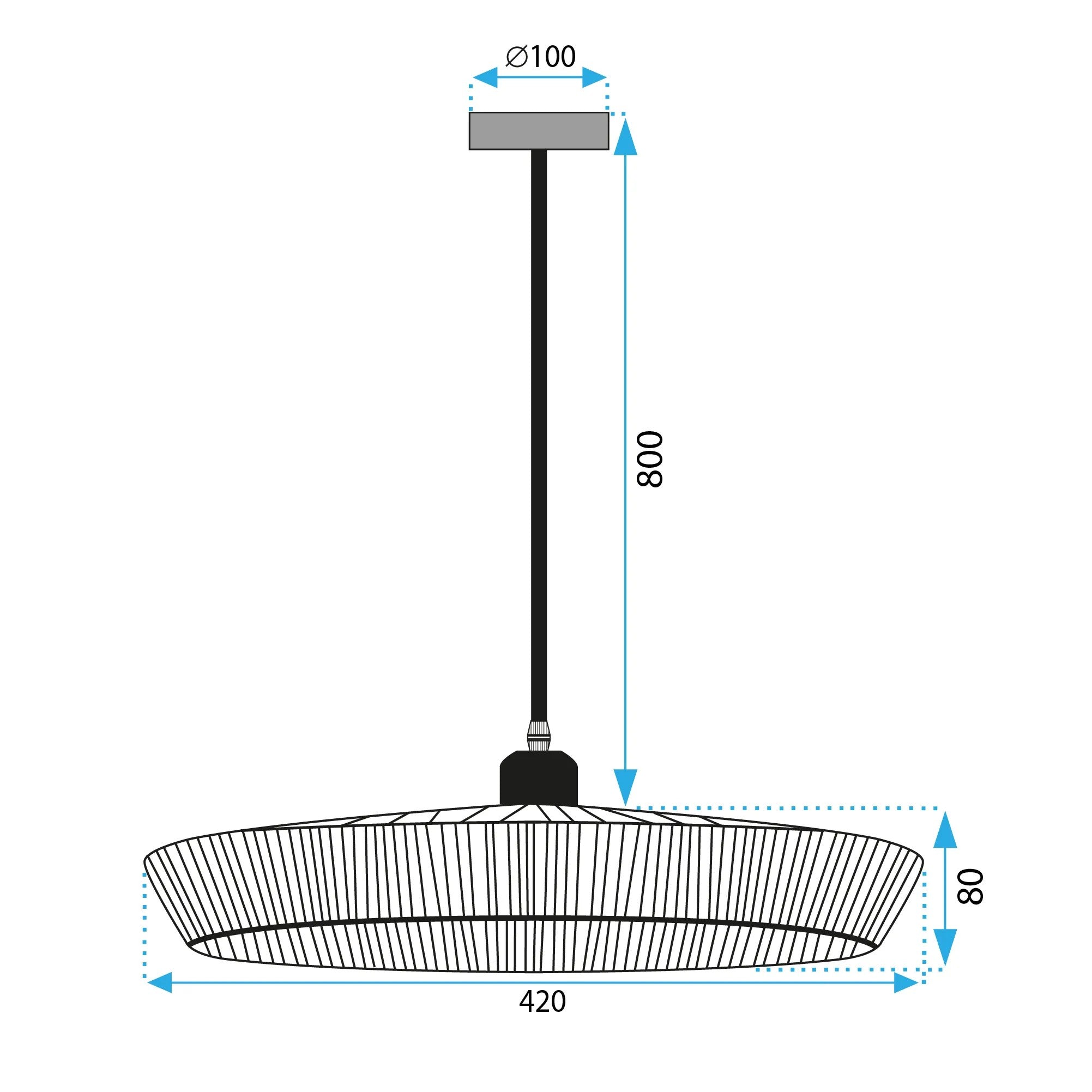 Lampa Wisząca Boho APP1407-1CP 6