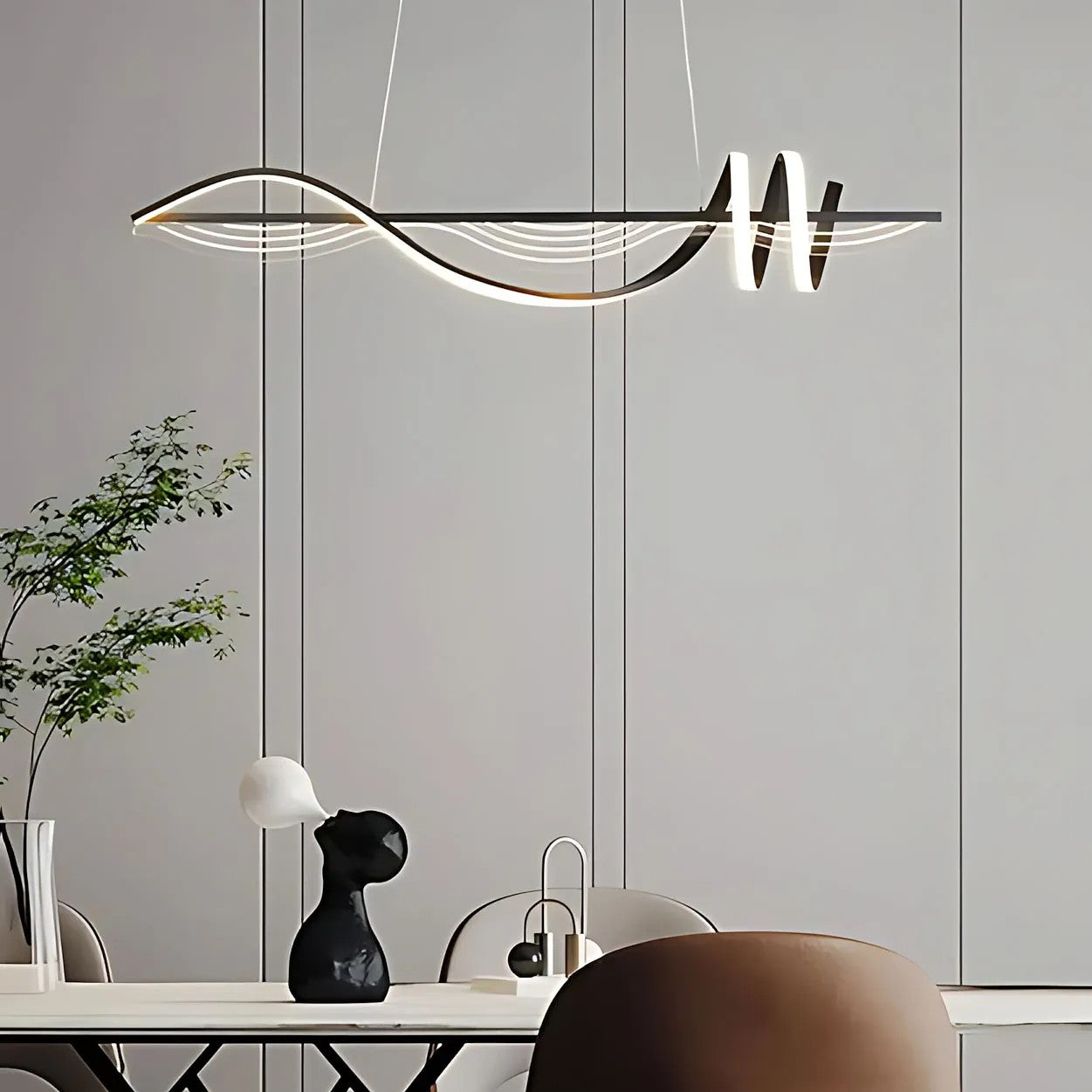 Lampa WISZĄCA LED LHJ041-CP 100 Cm CZARNA 6