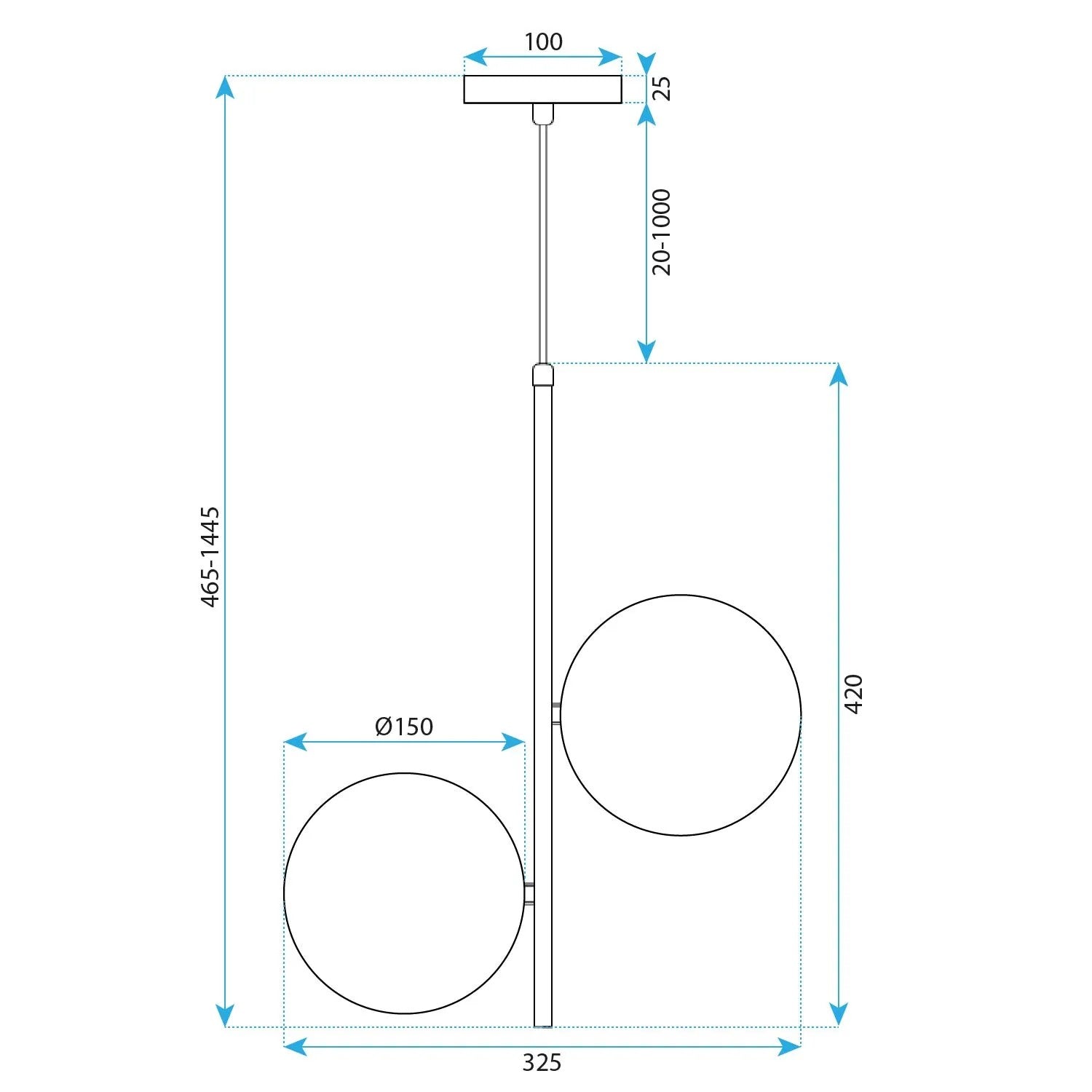 LAMPA SUFITOWA WISZĄCA Gold G118-2CP 6