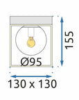 Lampa Sufitowa Plafon APP1166-1C Gold White 6