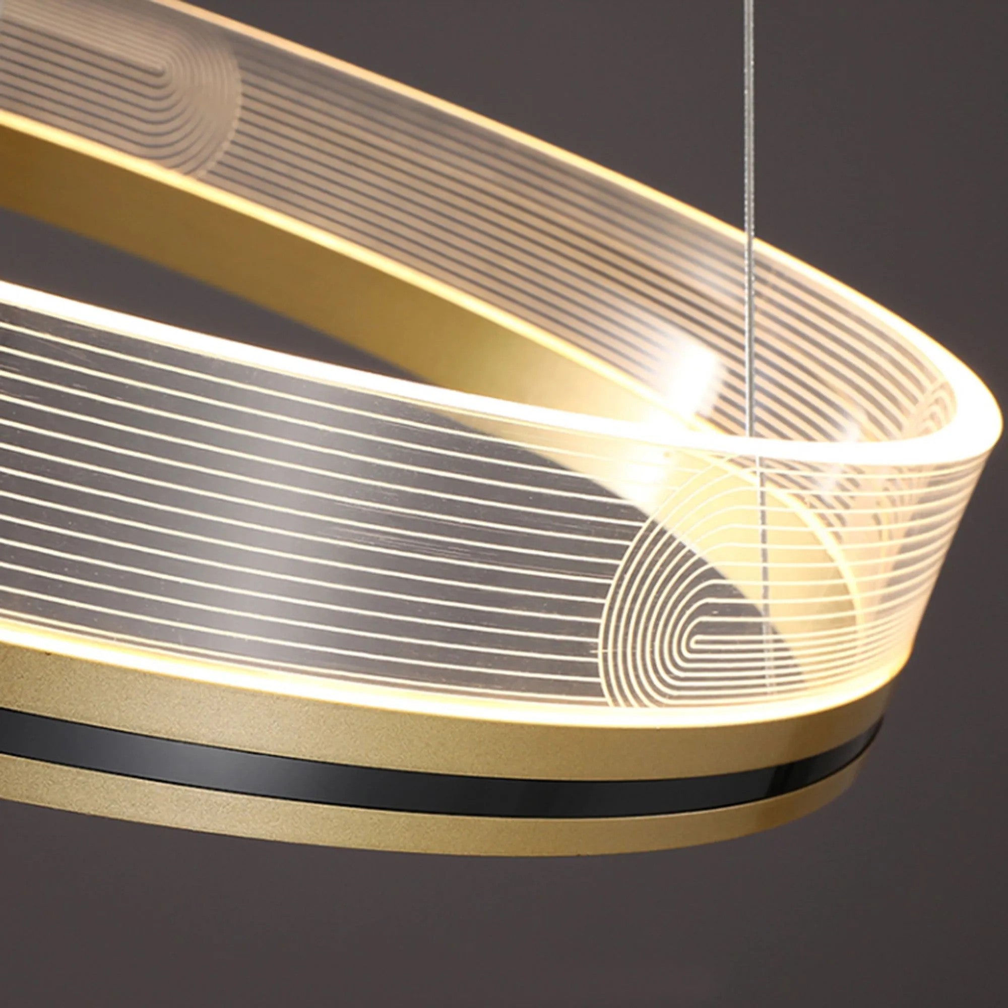 Lampa Wisząca APP1189-CP Złota 40cm 6