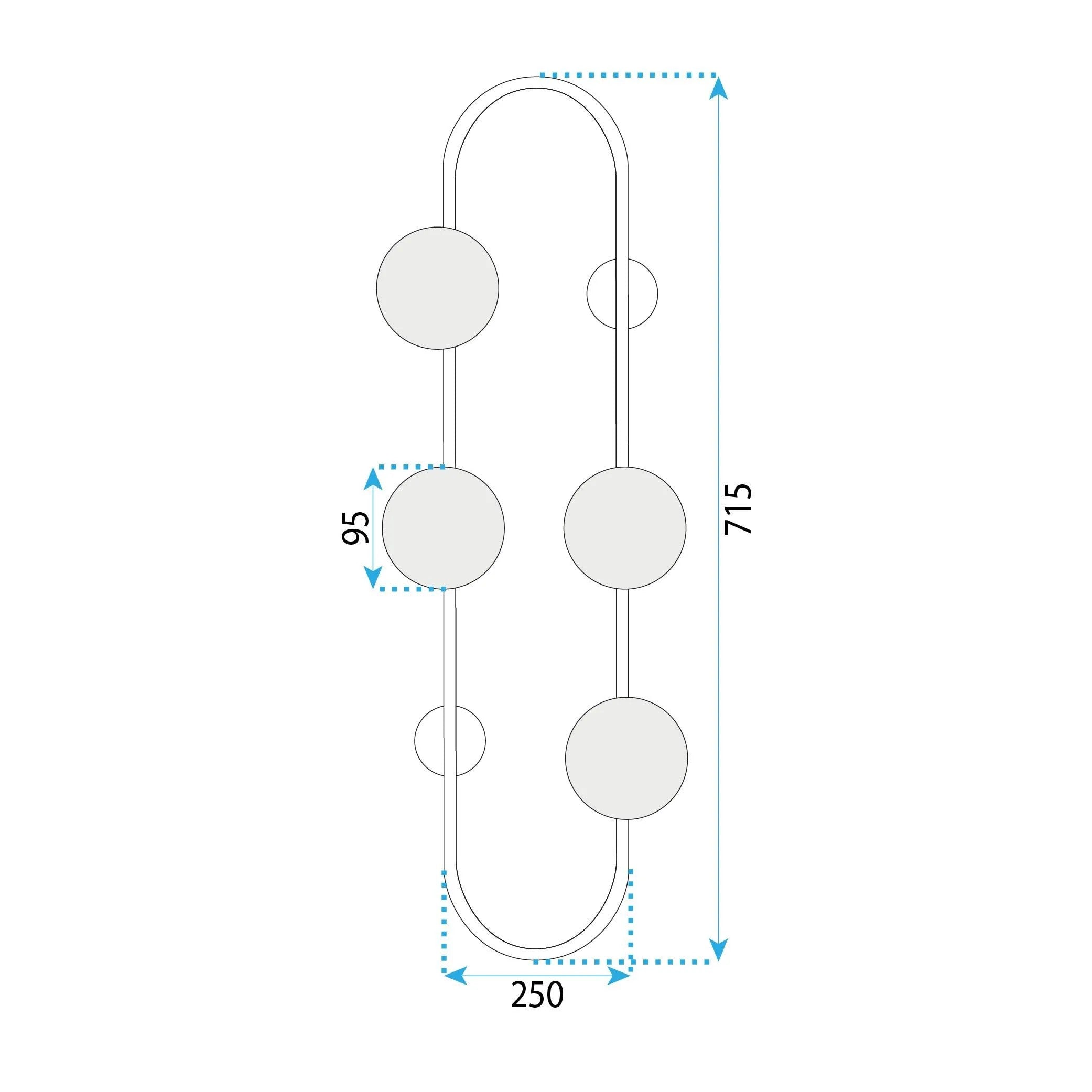 LAMPA ŚCIENNA KINKIET APP1144-4W Złota 6