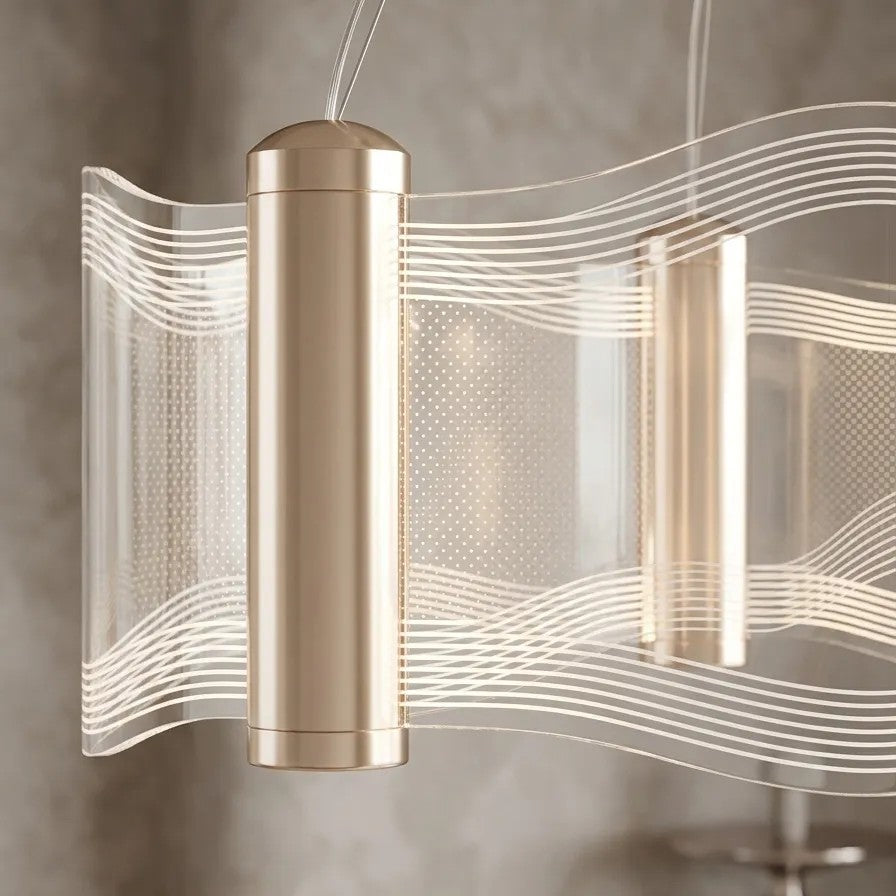LAMPA SUFITOWA WISZĄCA G151-CP ZŁOTA 6