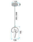 LAMPA WISZĄCA LED LHJ092-1CP Złota 6