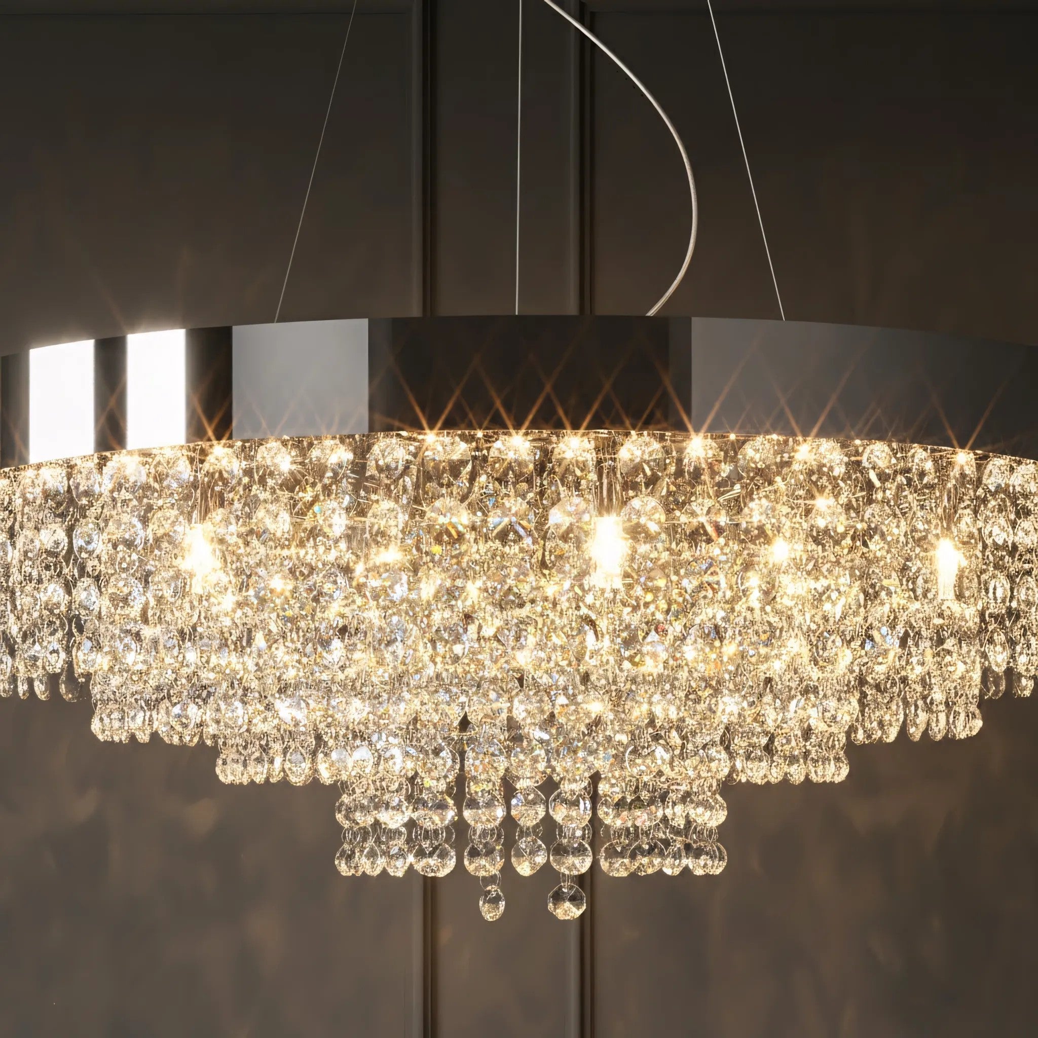 Lampa Sufitowa Wisząca APP1786-16CP 60 Cm Chrom 6