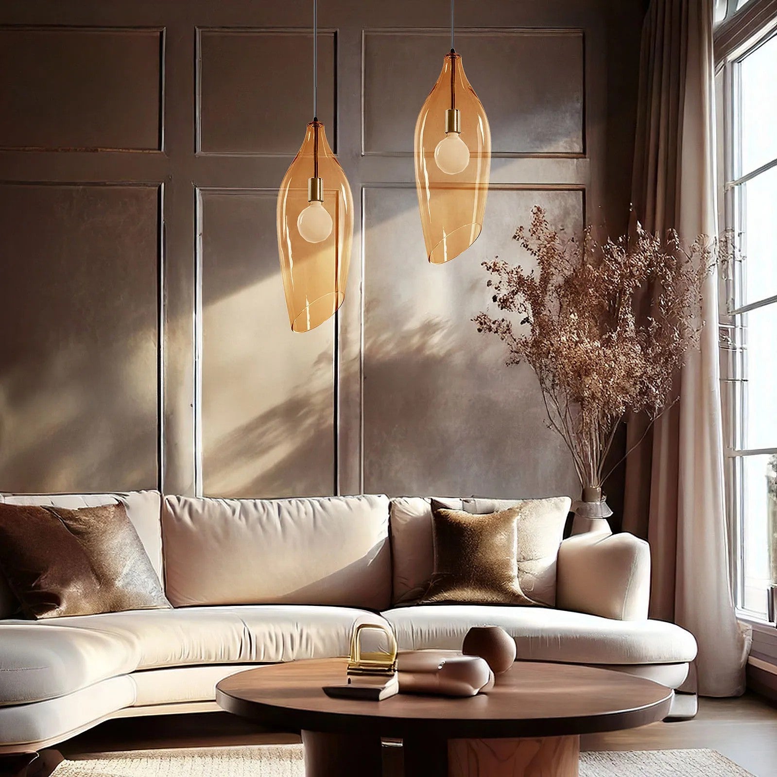 Lampa Sufitowa Szklana Modern APP892-1CP 6