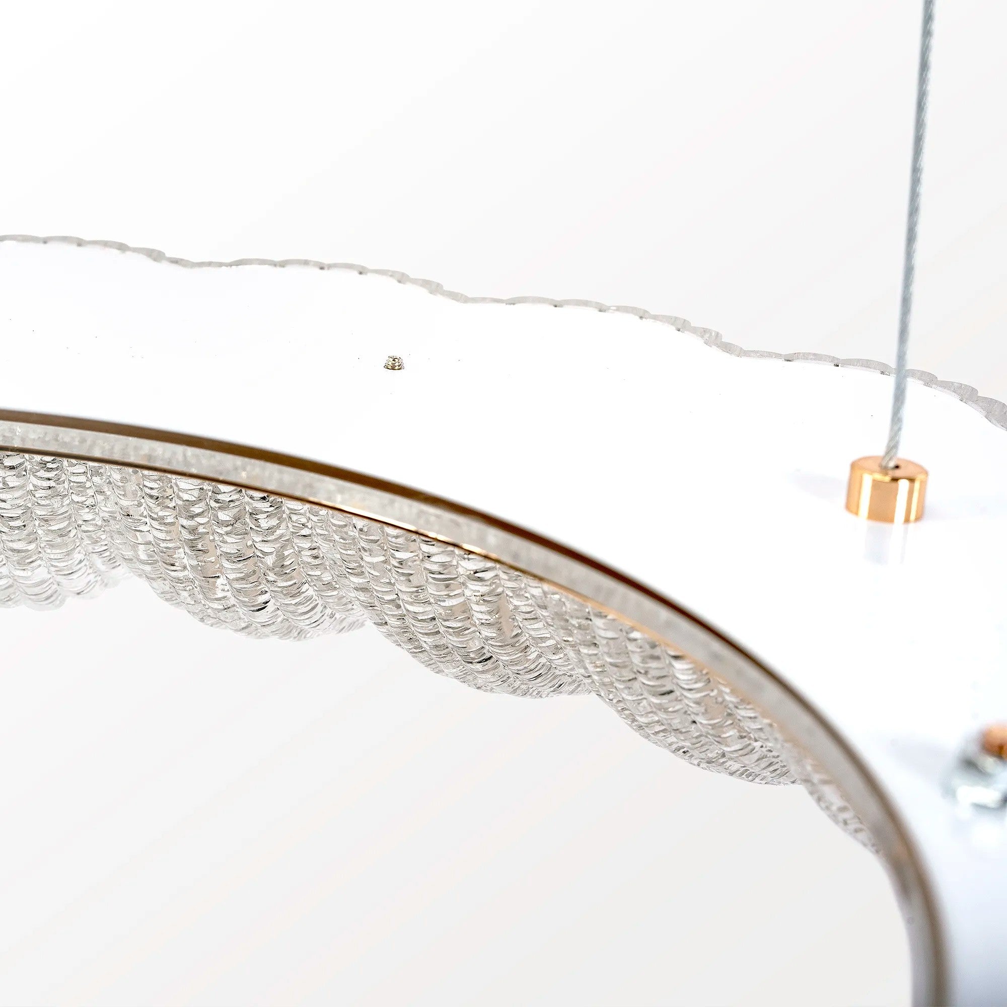 LAMPA WISZĄCA LED MS018-CP Różowe Złoto 40cm 6